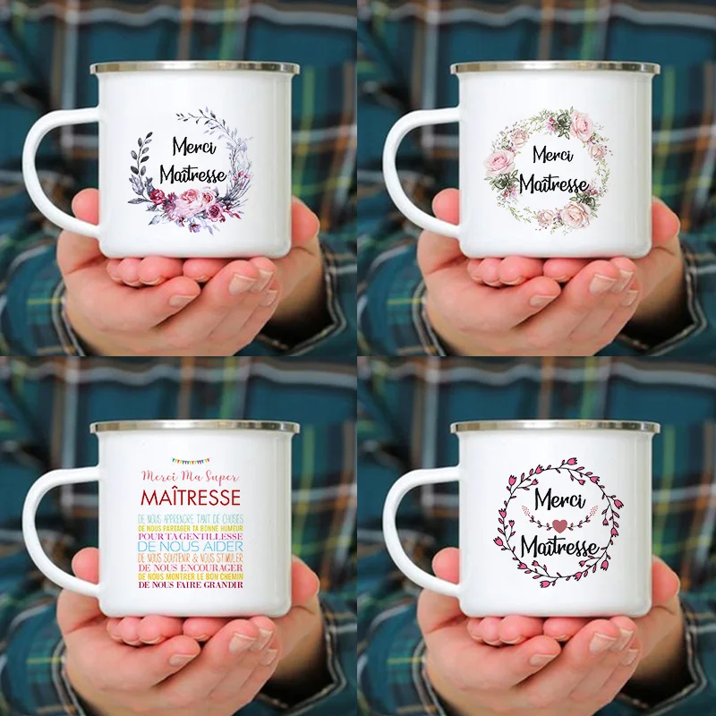 Эмалированная Кружка с изображением благодарной хозяйки кружки креативные