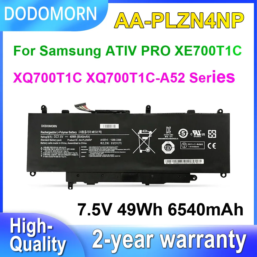 DODOMORN AA-PLZN4NP Аккумулятор для ноутбука Samsung ATIV PRO XE700T1C XQ700T1C XQ700T1C-A52 Series 1588-3366 7 5 В 49 Втч