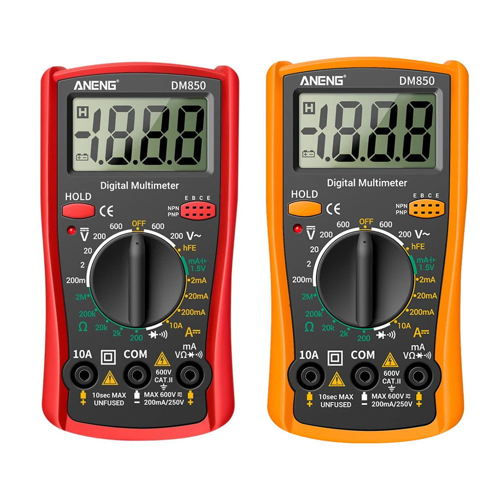 

ANENG Digital Multimeter 1999 Counts Portable Multimeter Auto AC/DC Votage Tester Ohm Current Ammeter Detector Tool