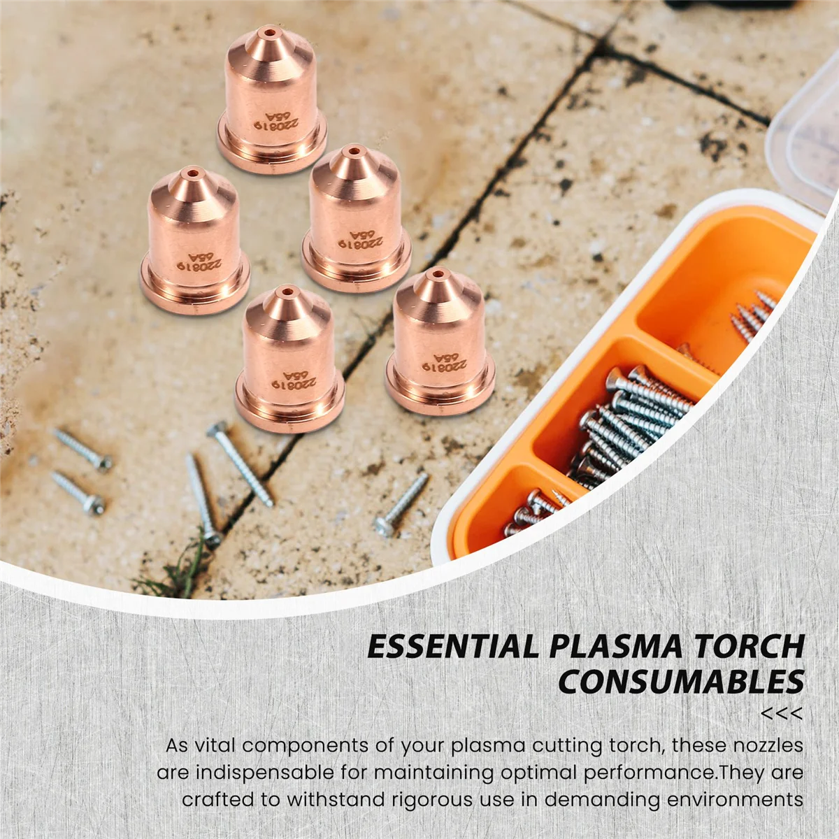 10шт 220819 Насадки 65А подходят для расходных материалов плазменной резки Powermax 65/85/105