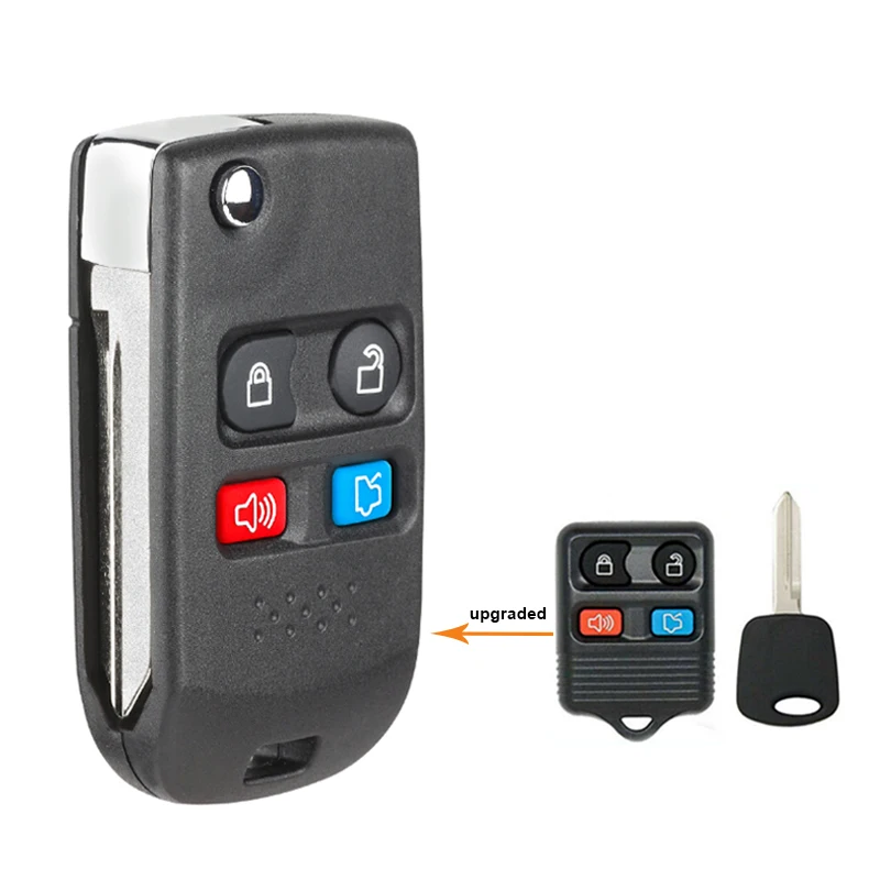 DIYKEY батарейный откидной пульт корпус автомобильного ключа чехол-брелок с