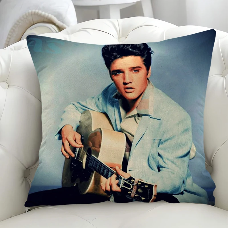 

Car Sofa Elvis Cushion Cover Short Pillowcases Plush Decoration Bedroom Bed Pillow 40x40 Children's Decorative Cushions Pillows