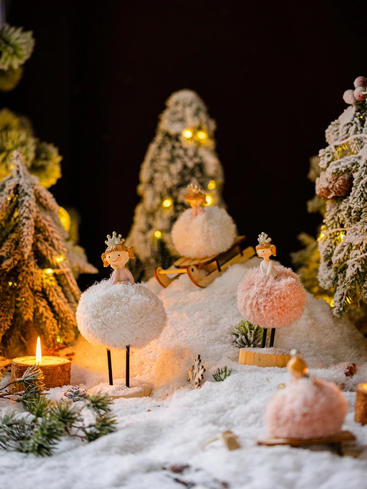 

Рождественские украшения, улыбающийся ангел, плюшевые украшения, настольные куклы, поделки, подарки для девочек, стоячие для домашнего деко...