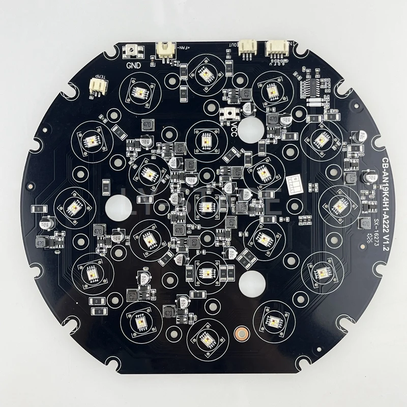 Профессиональная светодиодная плата 19x12 Вт/19x15 Вт RGBW Wash/Zoom DMX512 для подвижных фар с