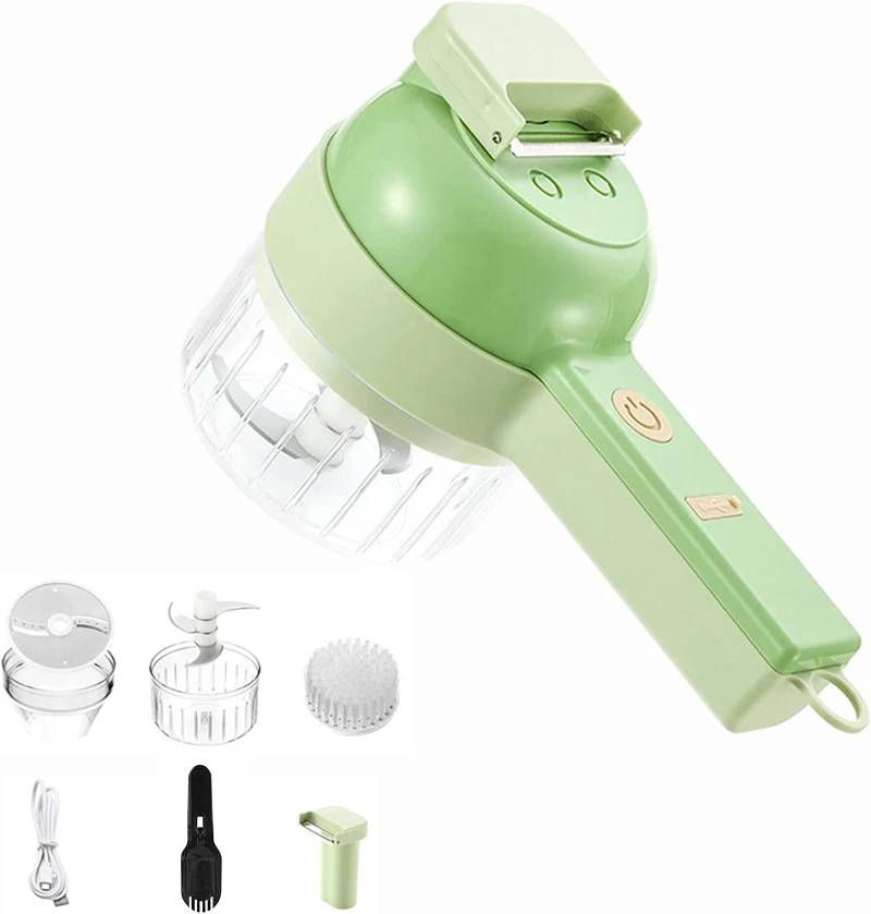 

2022New Handheld Electric Vegetable Cutter Mini Hand-held Wireless Vegetable CutterElectric Garlic Mud Masher for Garlic Pepper