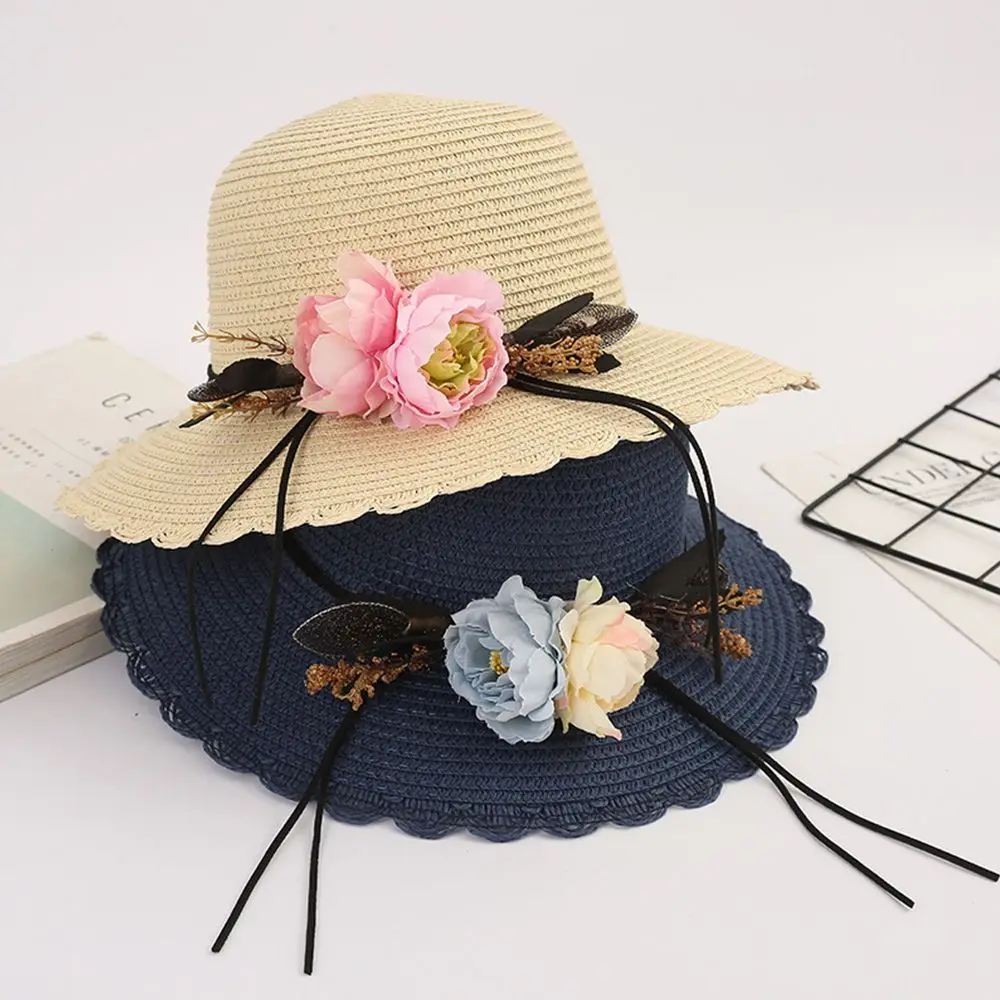 

Fisherman Hat Ladies Seaside Beach Wide Brim Sun Hats Foldable Sun Straw Hat