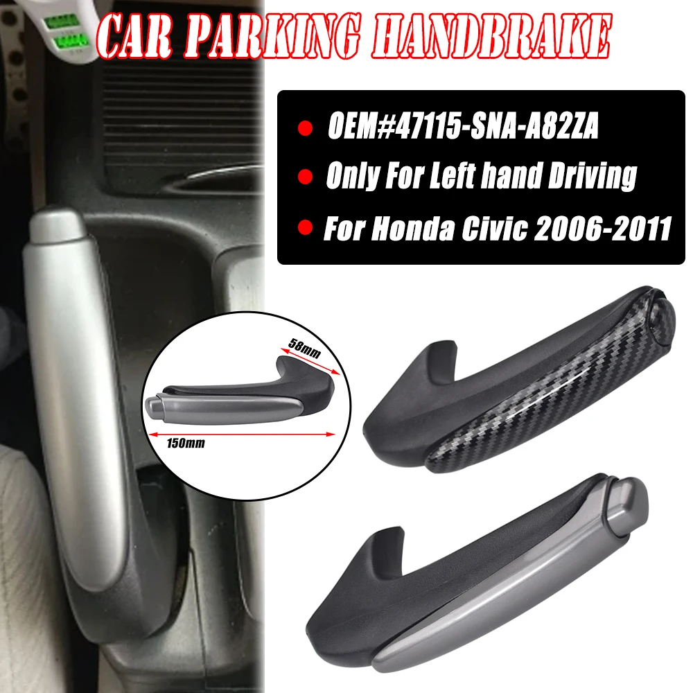 Ручка переключения передач из углеродного волокна накладка на головку для Honda Civic