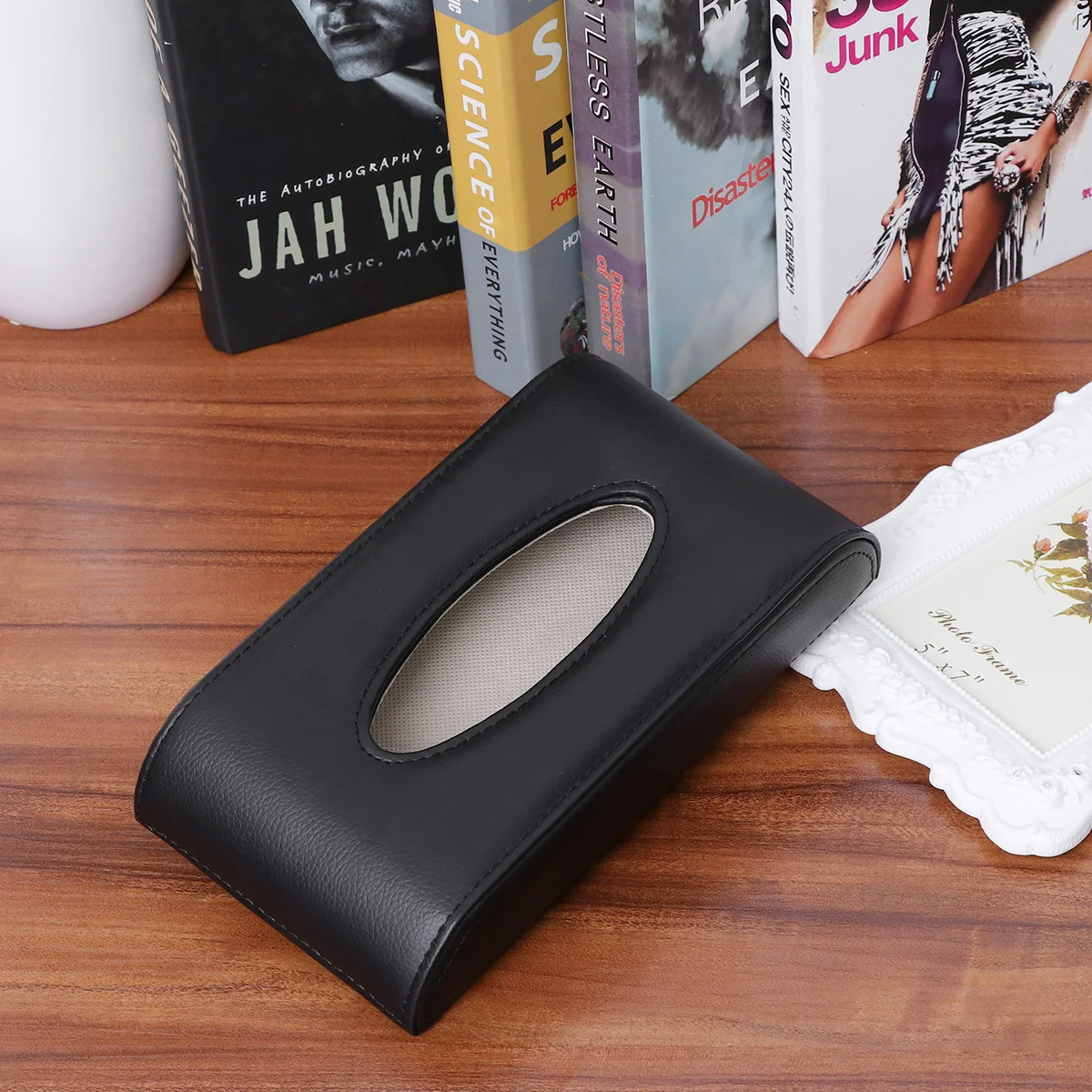 

1PC Practical Tissue Box Tissue Container Car Sunshade Box for Vehicle