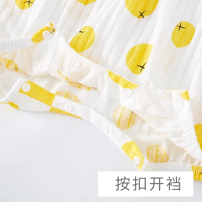 Летний детский Мягкий комбинезон из искусственного хлопка наряды милая Одежда