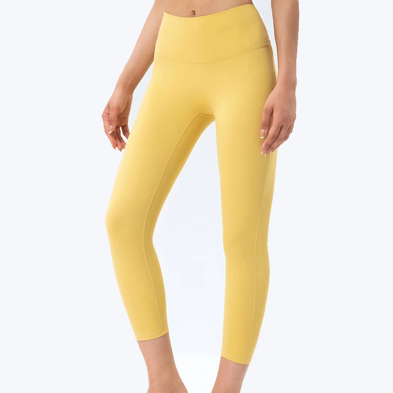 

Yoga Women‘s Fitness Leggings High Waist Pants Women‘s Cropped Pants Gym Running Sports Leggings Nude Sense Compression