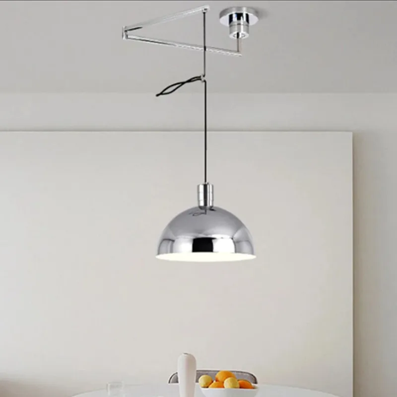 

Modern foldable chandelier Nordic Telescoping Pendant Light Living Dining Bedroom Loft Kitchen Denmark Designer Pendant Light