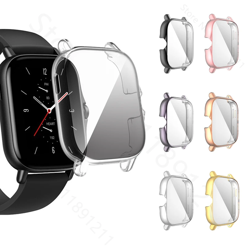 Защитный чехол из ТПУ для Amazfit GTS 2 2e 3, защитный чехол на весь экран для Huami Amazfit Bip U Pro, защитный чехол для часов