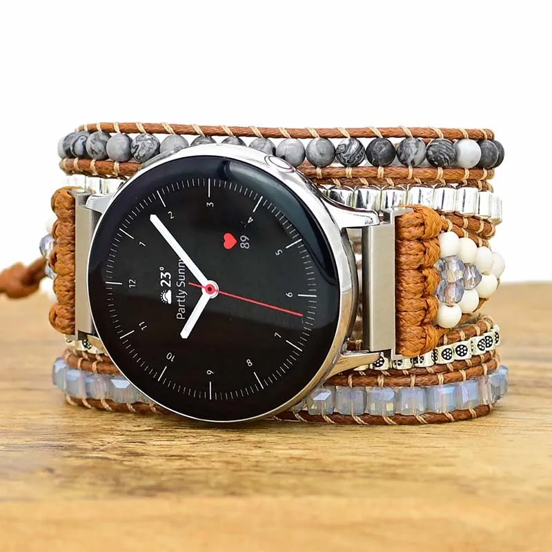 20mm 22mm watch strap For Galaxy watch 3 4 Bohemian Watchband Women Woven Bracelet For Huawei Amazfit Bip GTS GT/2/2Pro/2e/GTR 2