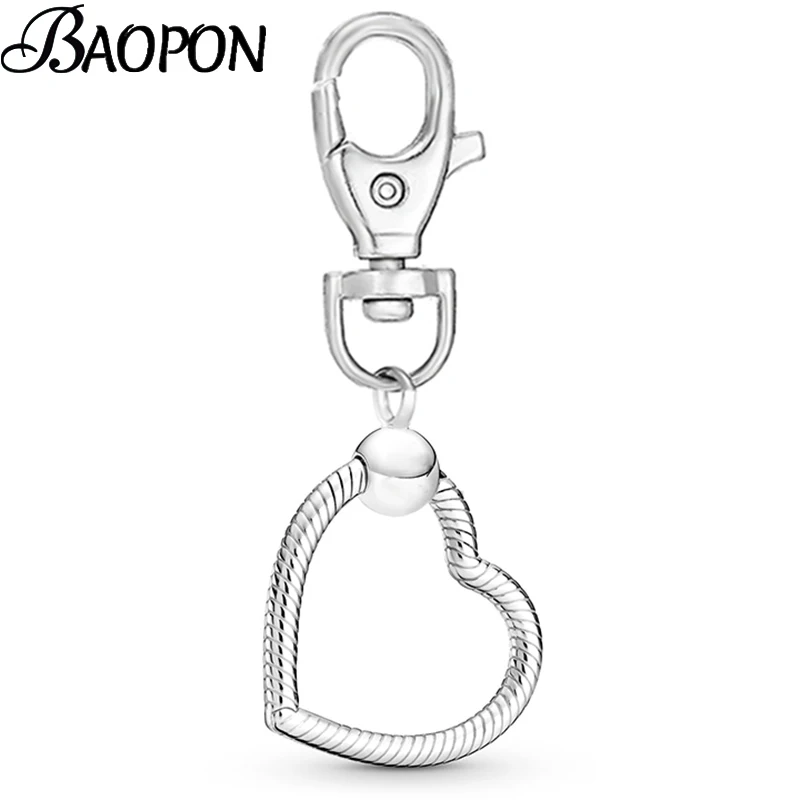 Серебряный брелок BAOPON для ключей от насекомых женщин аксессуары сумок ювелирные