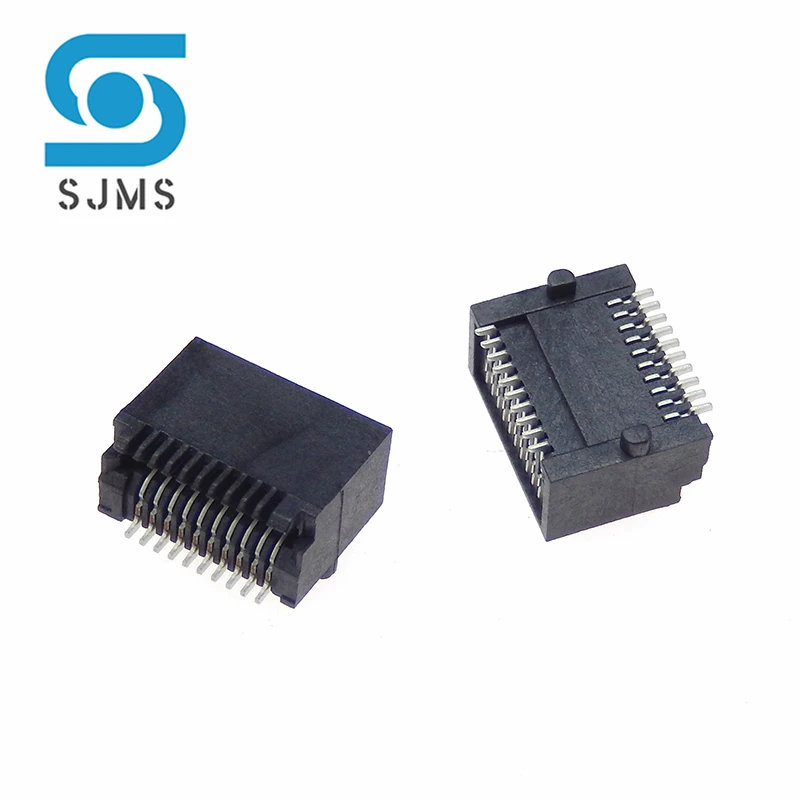 

1X2 SFP Cage Press-Fit Пайка печатной платы Толстые ножки 1*2 Волоконно-оптический интерфейс Экранный корпус Разъем Гигабитное оптоволоконное сиденье