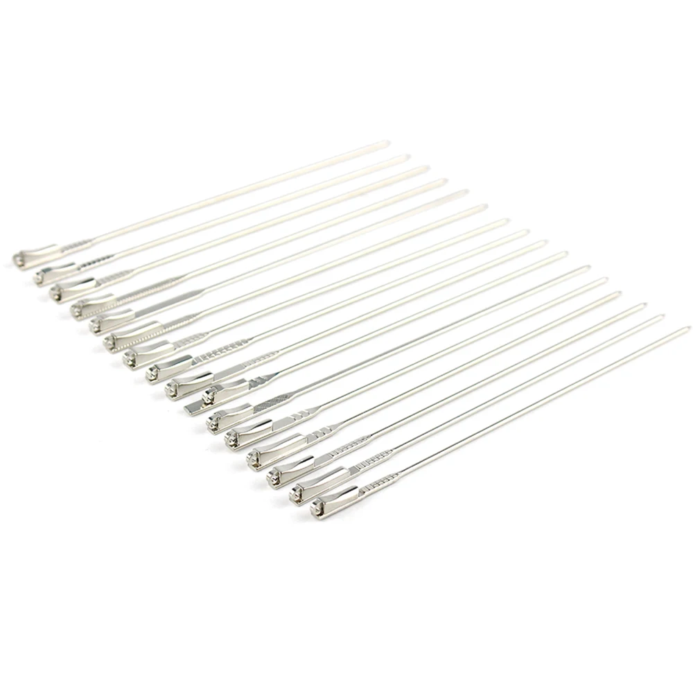 

20pcs(10pairs) L130mm Eyeglasses Metal Wire Core Glasses Repair Temple Replacement Leg Width 3mm 4mm 2mm Kinds Options Sharp End