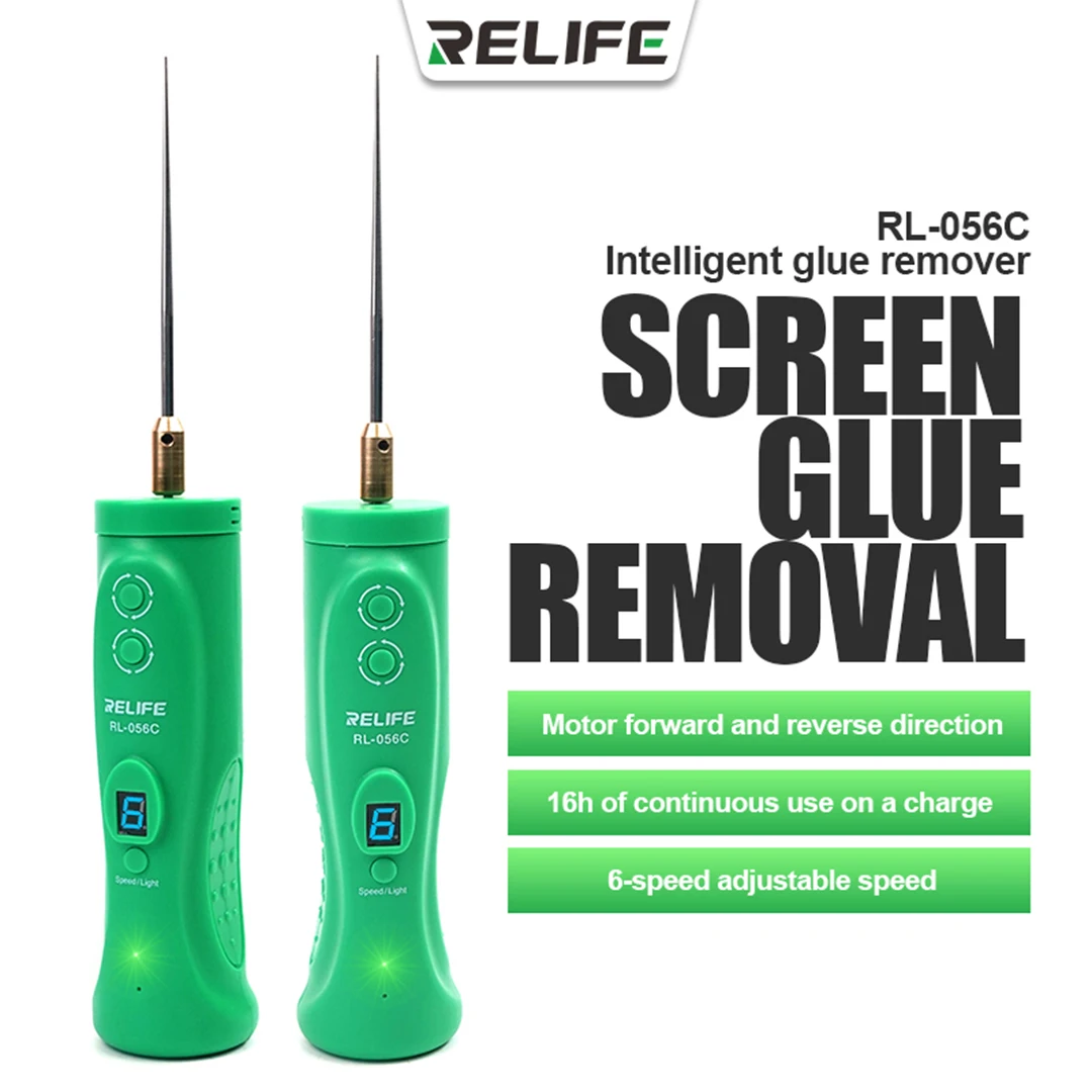 

RELIFE RL-056C Smart Screen Glue Remover 6-Speed Adjustment For Cold Light Screen/Backlight Screen/Original Hard Glue Remover