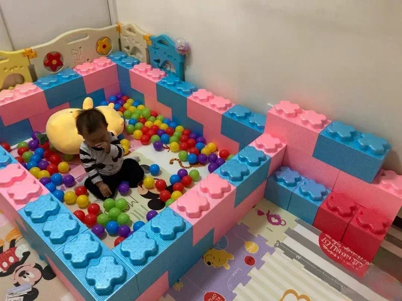 Новые строительные блоки из мягкой пены для младенцев и детей кирпичный забор