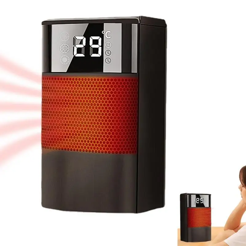 

2022 Newest Electric Heater Portable Desktop Mini PTC Heaters Household Fast Heat Radiator Remote Control Silent Warmer Machine