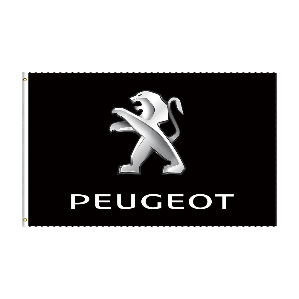 

3x5Ft Peygeots Flag Racing Car Printed Banner For Decor