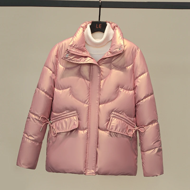 2023 Women Winter Jacket Parkas New Fashion Youth Slim Stand Collar Casual Street Warm Autumn Winter Coat Female