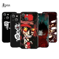 alucard hellsing anime silicone cover for apple iphone 13 12 mini 11 pro xs max xr x 8 7 6s 6 plus 5s se black phone case