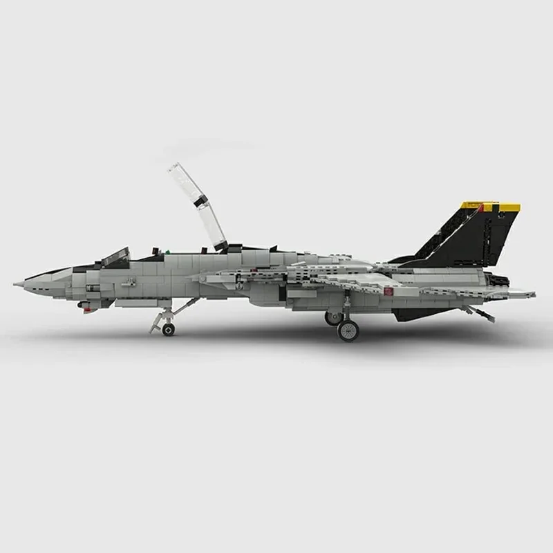 Moc строительные кирпичи модель военного оружия F-14 Tomcat Fighter Technology модульный блок