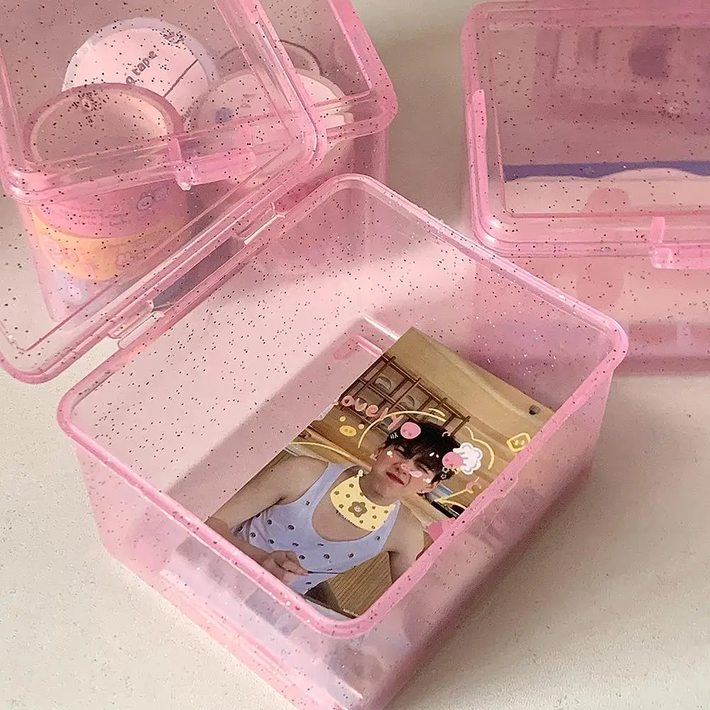 Прозрачный пластиковый ящик для хранения