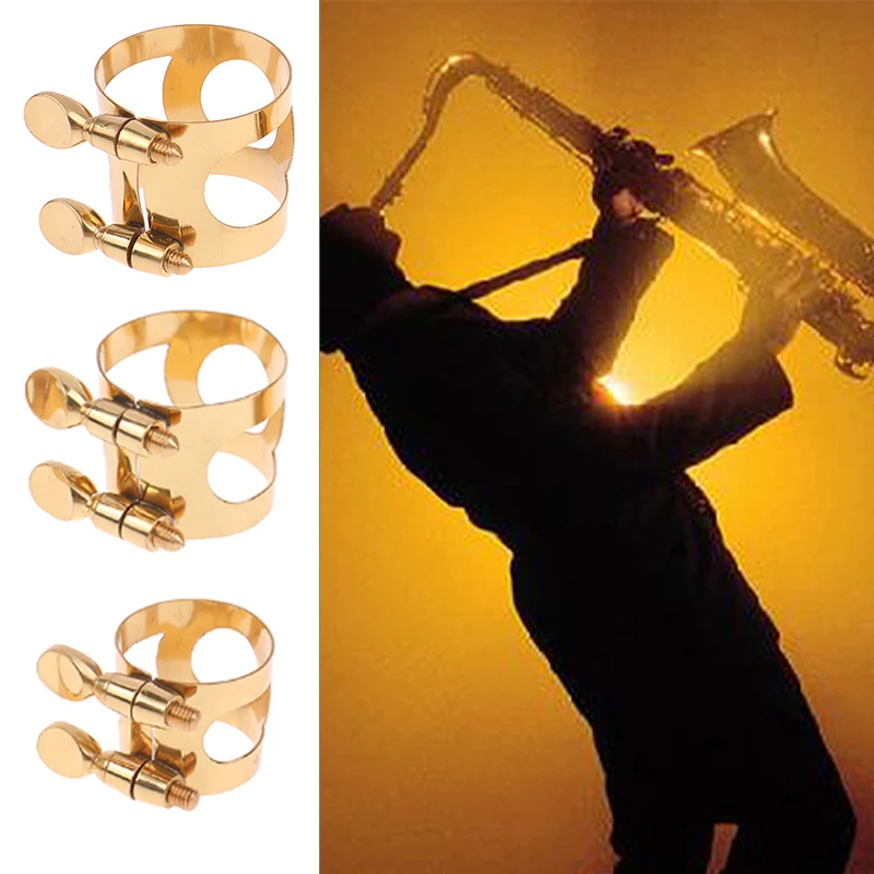 

1pc Adjustment Saxophone Ligature Durable Metal Clip Fastener for Soprano / Alto / Tenor Saxophone Supplies