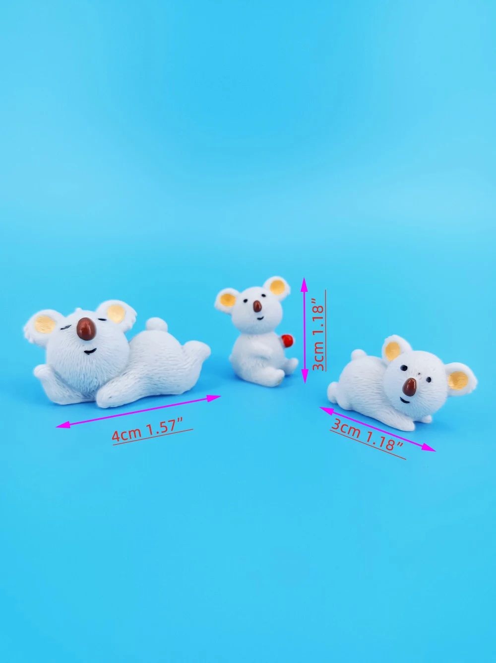 Миниатюрная модель каучука Kaola миниатюрная каучукового горшка микро-модель