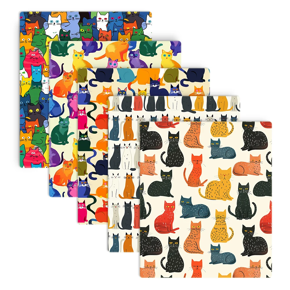 50*145 см пэчворк красочная кошка Полиэстер хлопчатобумажная ткань для шитья
