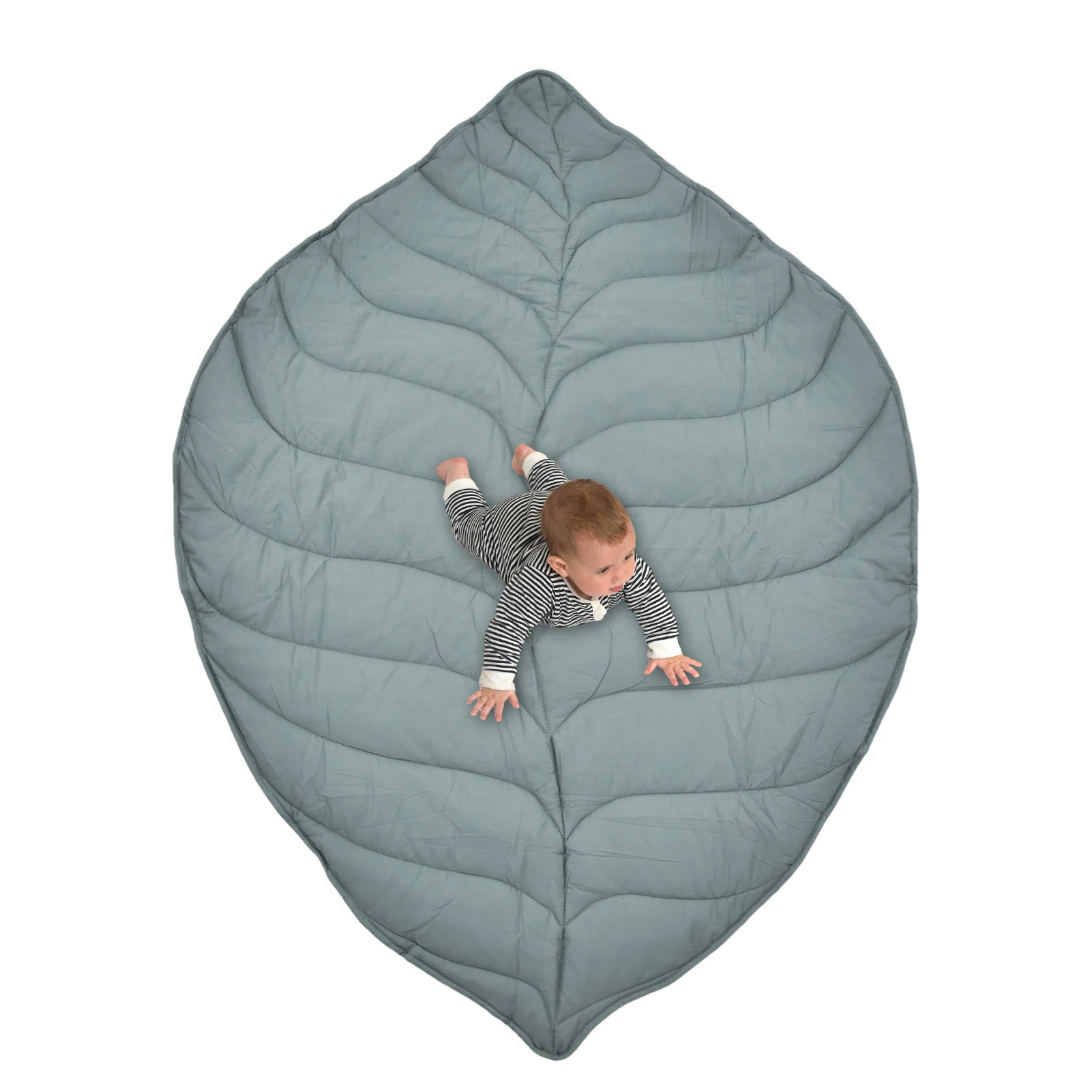 

Kids Play Mat Baby Crawling Cushion Leaf Shape Cotton Toddlers Mat Activity Floor Carpet For Playrooms Nursery Bed Game Rooms