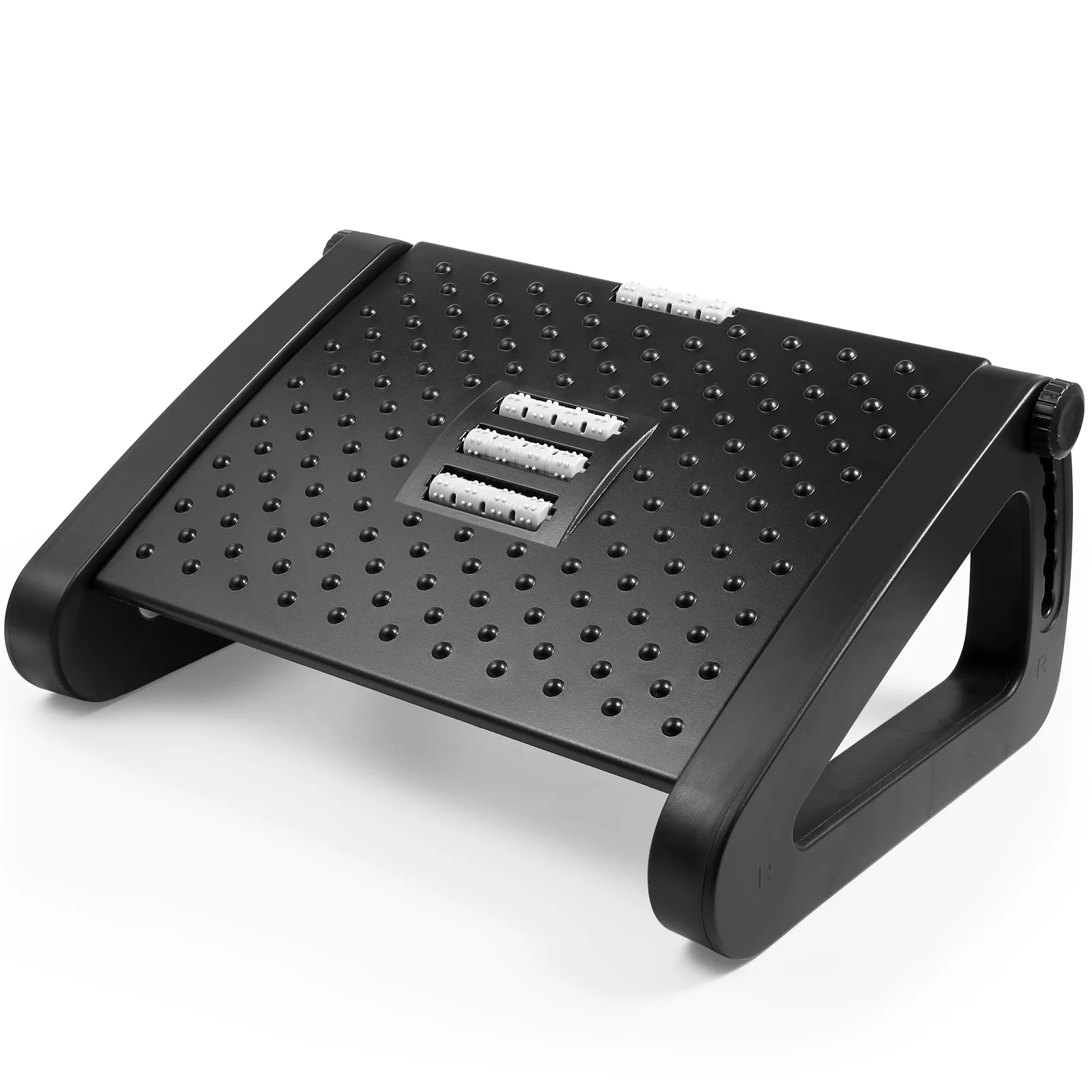 

Under Desk Foot Rest Ergonomic Footrest Stool Office Table Roller Stools Scroll Wheel