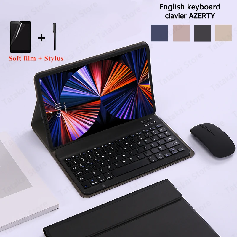 Клавиатура Azerty для Xiaomi Pad 5 клавиатура чехол с клавиатурой Mi Coque AZERTY французской |