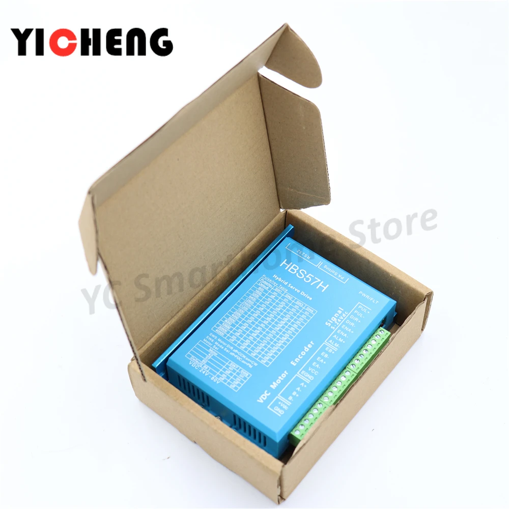Chip de Qualidade Hbs57h 57 Driver de Motor de Passo em Loop Fechado Suporte para Comunicação 232 2480v dc Fonte de Alimentação Corrente Máxima 5a Acionador do motor