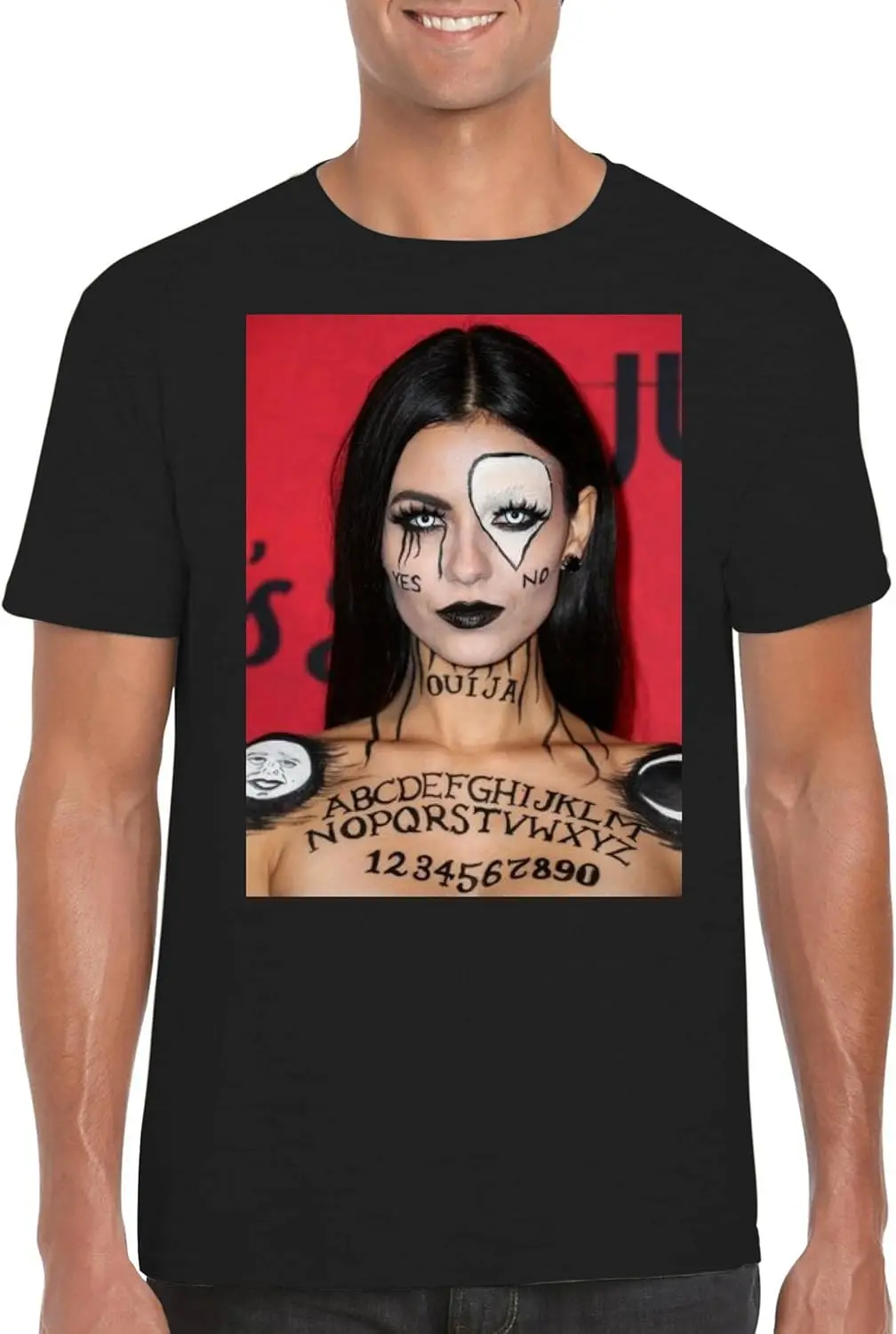 Victoria Justice — мужская футболка с круглым вырезом FCA # ФАГ 2372236