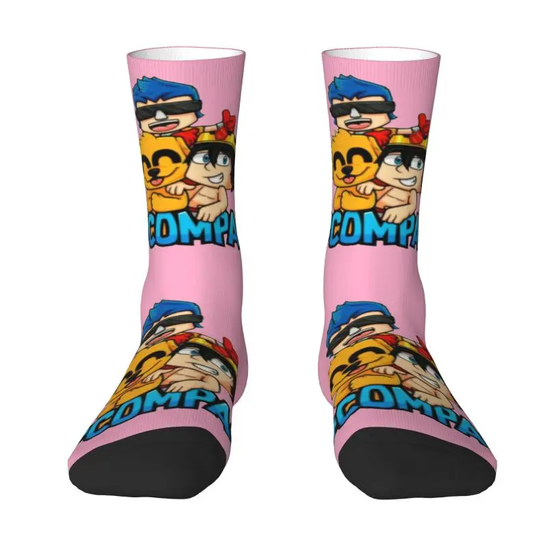 

Cute Printed Compas Mikecrack Socks for Men Women Stretch Summer Autumn Winter Cartoon Crew Socks