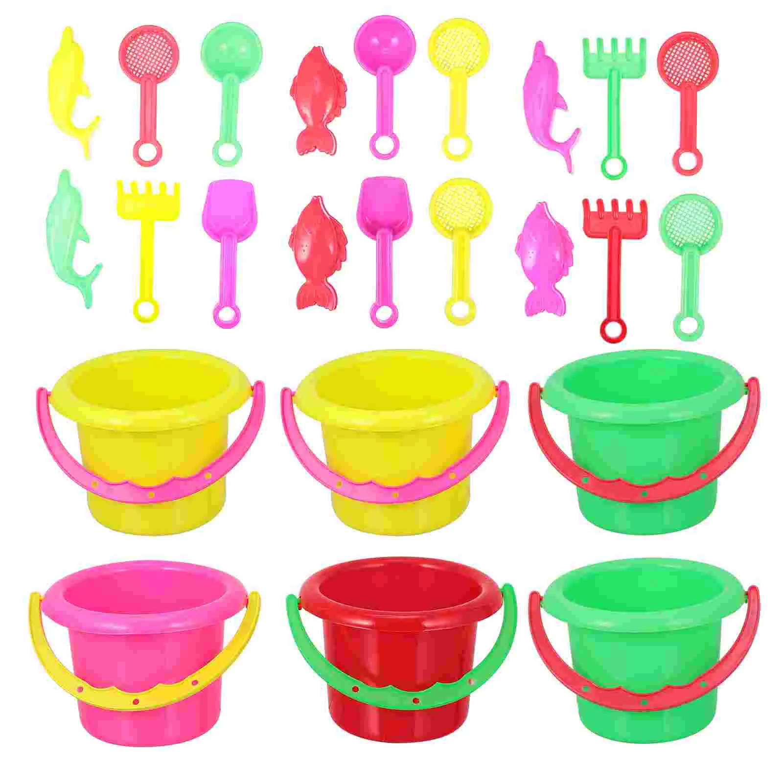 

24pcs Mini Bucket Toy Funny Kid Sand Bucket Creative Children Sand Bucket