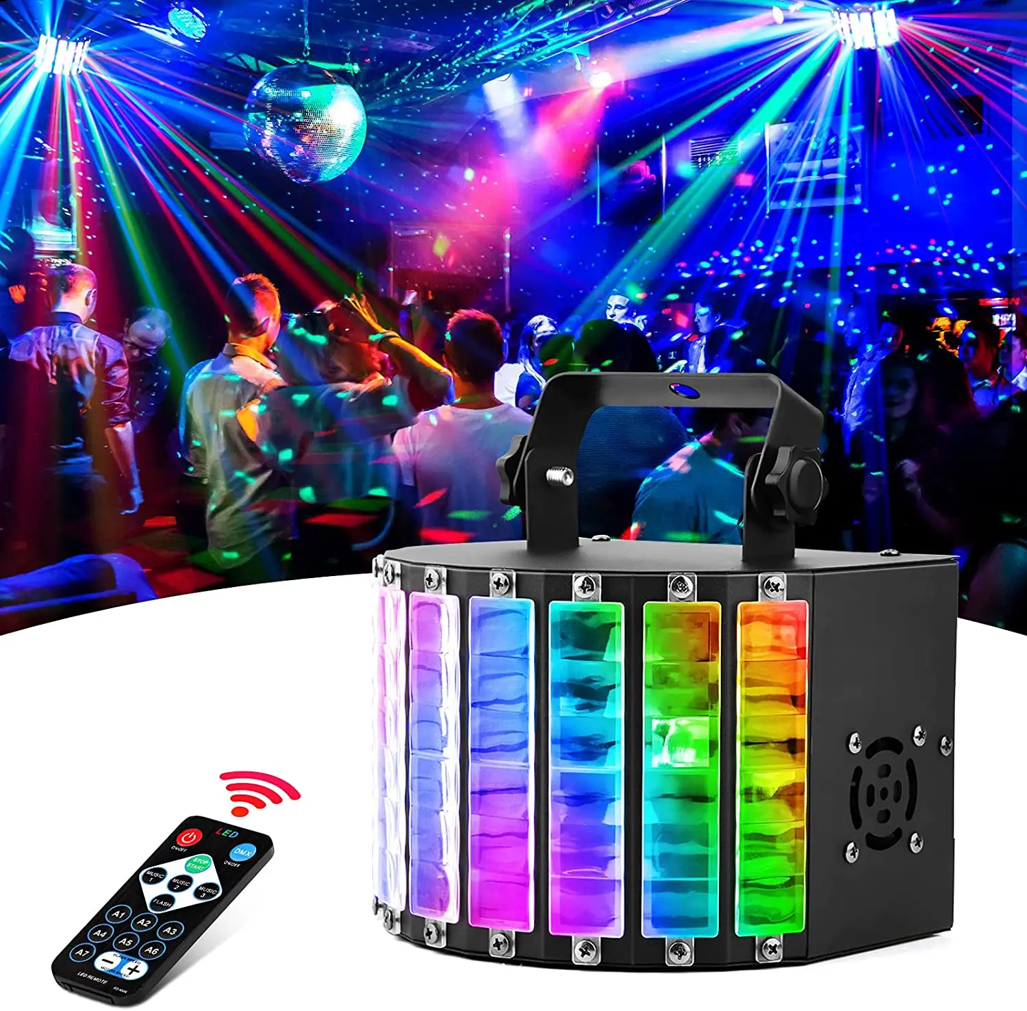 RGB LED Butterfly Stages  Lights Lamp Disco Music Interact Sound Control Club DJ Mood Magic for Nightclub