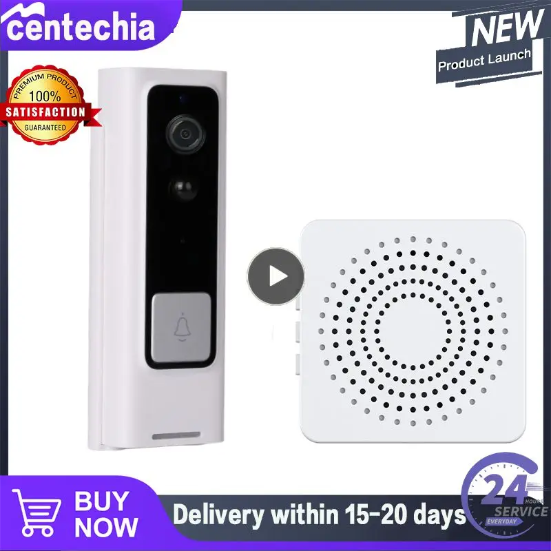 

1/2/3PCS Wifi Visual Doorbell Hd Camera Security Smart Door Bell Electronic Cat's Eye Alarm Voice Change