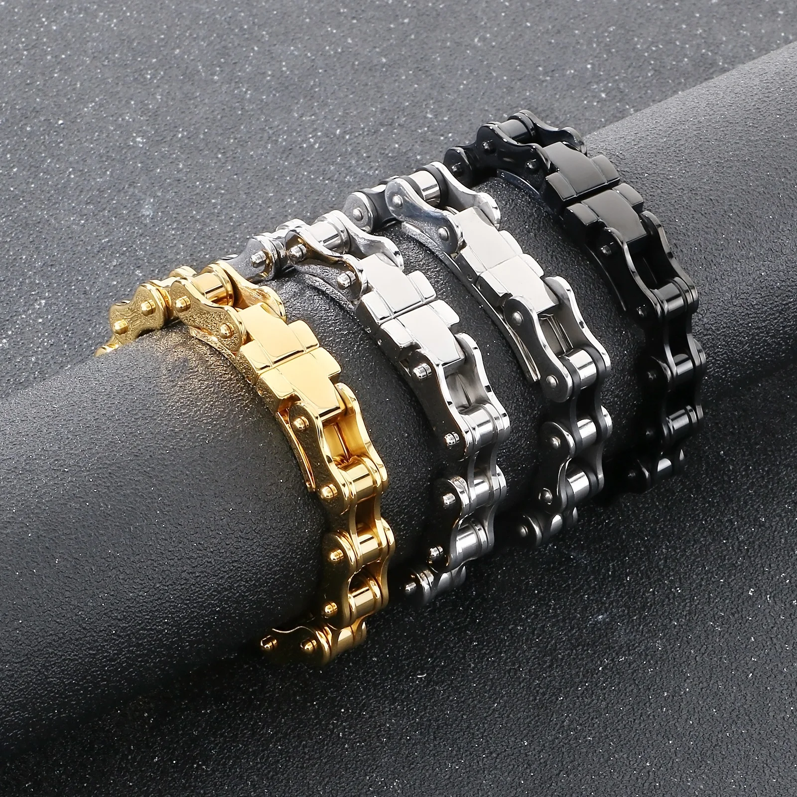 Байкерский браслет в стиле панк-рок для мужчин модные ювелирные изделия из