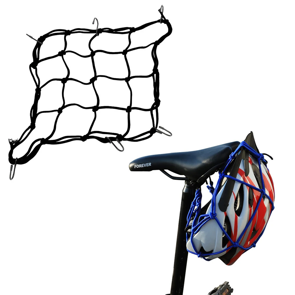 

26 X 26cm Multifunction Motorcycle Elastic Helmet Rope Cord Luggage Cargo Bungee Net Net Bag Luggage Net Tank Tail Box Net