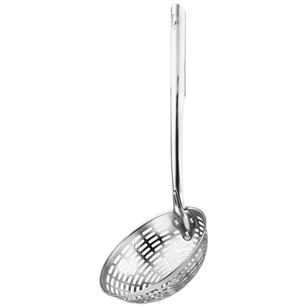 

Kitchen Utensil Slotted Spoon Stainless Steel Colander Food Strainers Utensils Cooking Hand Drainer