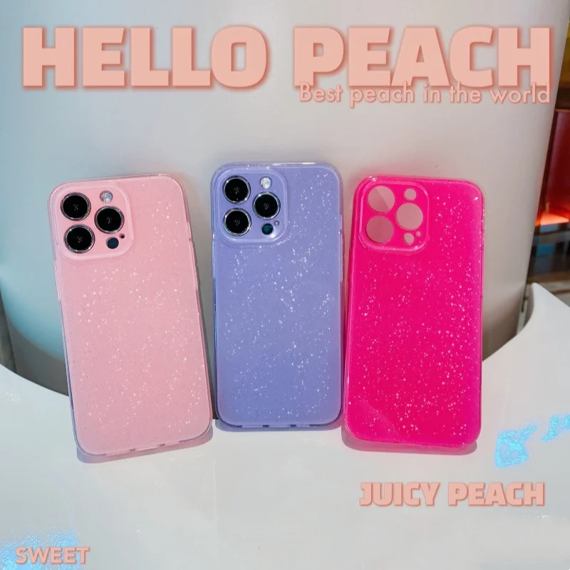 Роскошный блестящий неоновый чехол ярких цветов для iPhone 15 14 13 11 12 Pro XR X XS Max 7 8 Plus