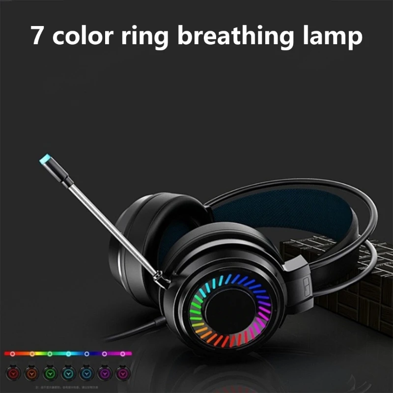 Игровые наушники USB 7.1CH с 50-мм драйвером и эргономичным комфортом P9JD