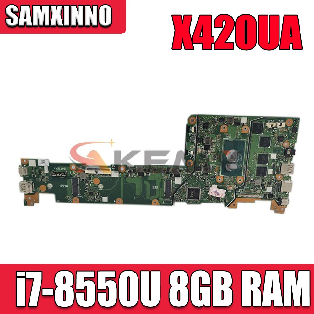 

Материнская плата Akemy для ноутбука ASUS VivoBook X420U X420UA Y406U Y406UA REV.2.0 Mainborad 100% протестированный рабочий процессор i7-8550U 8GB-RAM