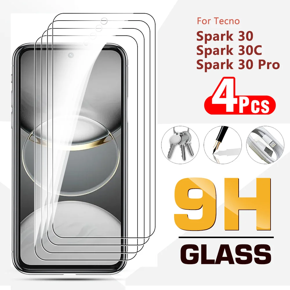 4 шт. Saprk 30C 30 C 5G противоударное защитное стекло для Tecno Spark Pro 30Pro 4G Защитная пленка