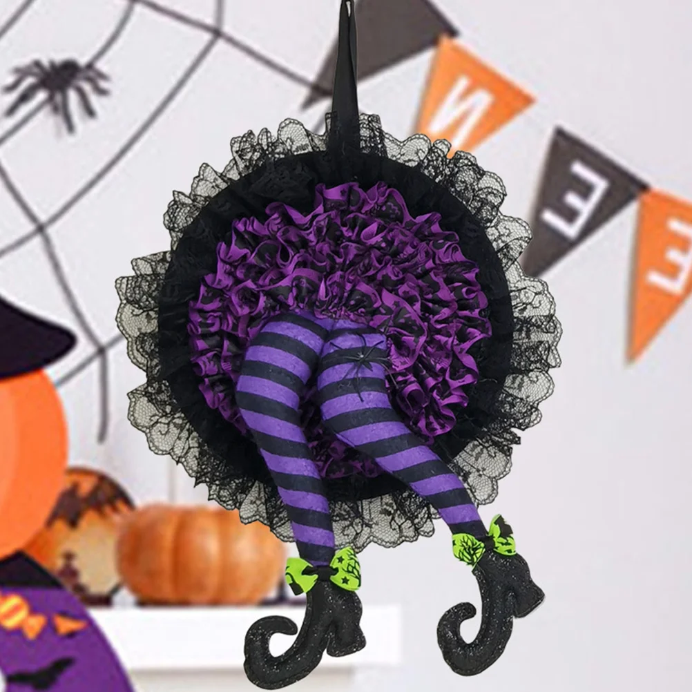 

Halloween Ornament Scene Decoration Witch Legs Hanging Supplies Gift Party Layout Props Home
