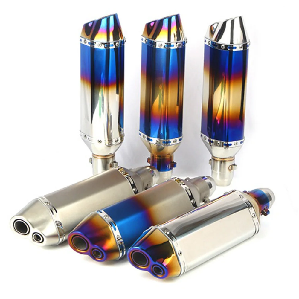 

Motorcycle Exhaust Muffler Stainless Steel OD:51mm Exhaust Pipe FOR HONDA CBR 650F CRF 150 CBF 125T FOR YAMAHA XSR 155 NMAX 155
