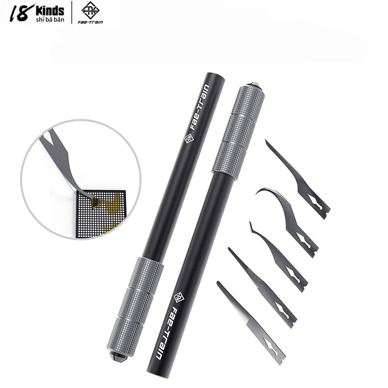 

18 Kinds Handmade Grinding Knife Kit Ma1.0 2.0 3.0 4.0 5.0 Blade To Pry CPU Rubber Removal Razor Motherboard CHIP IC Repair Tool